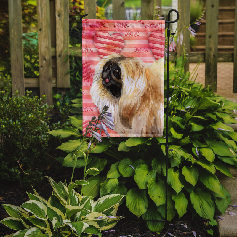Pekingese Love Garden Flag - Outdoor Decorative Yard Flag BB9768GF