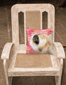 Pekingese Love Fabric Decorative Pillow BB9768PW1818