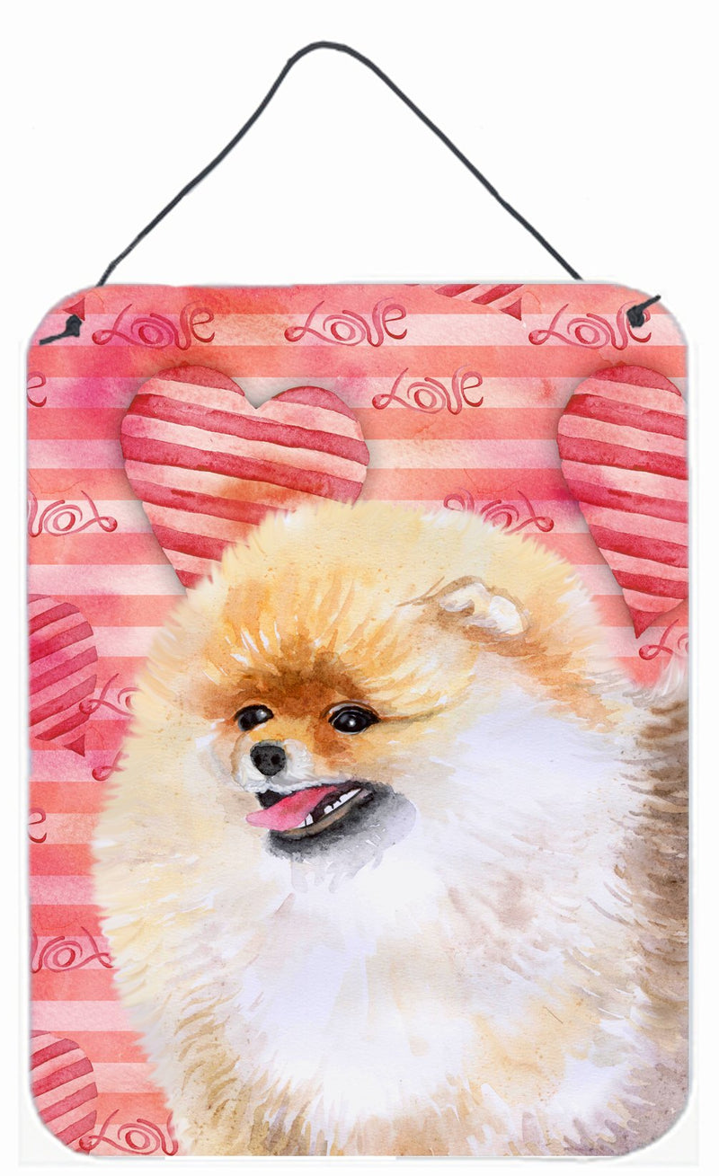 Pomeranian Love Wall or Door Hanging Prints BB9769DS1216