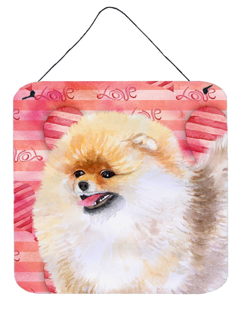 Pomeranian Love Wall or Door Hanging Prints BB9769DS66