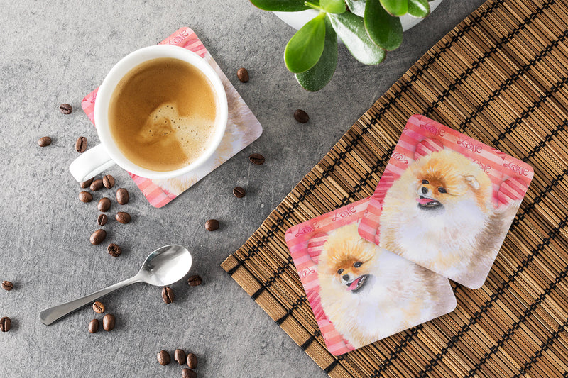 Pomeranian Love Foam Coaster  BB9769FC