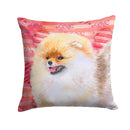 Pomeranian Love Throw Pillow - 14x14 Decorative Pillow – Art for Your Home & Patio BB9769PW1414