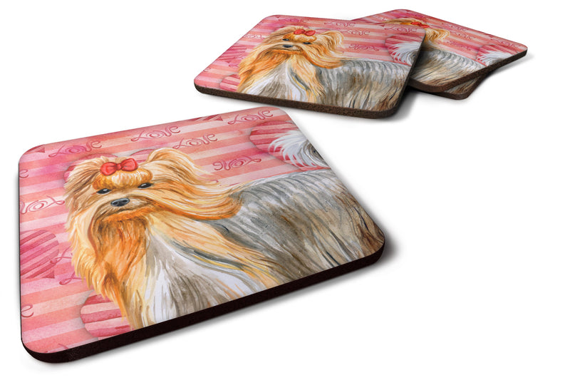 Yorkshire Terrier Love Foam Coaster Set of 4 BB9772FC