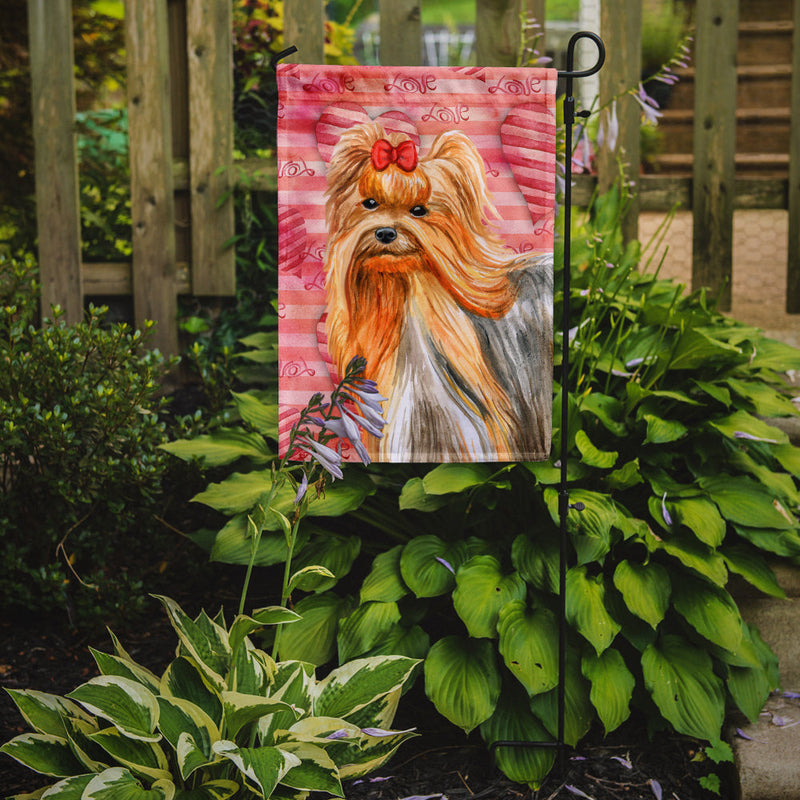 Yorkshire Terrier Love Garden Flag - Outdoor Decorative Yard Flag BB9772GF
