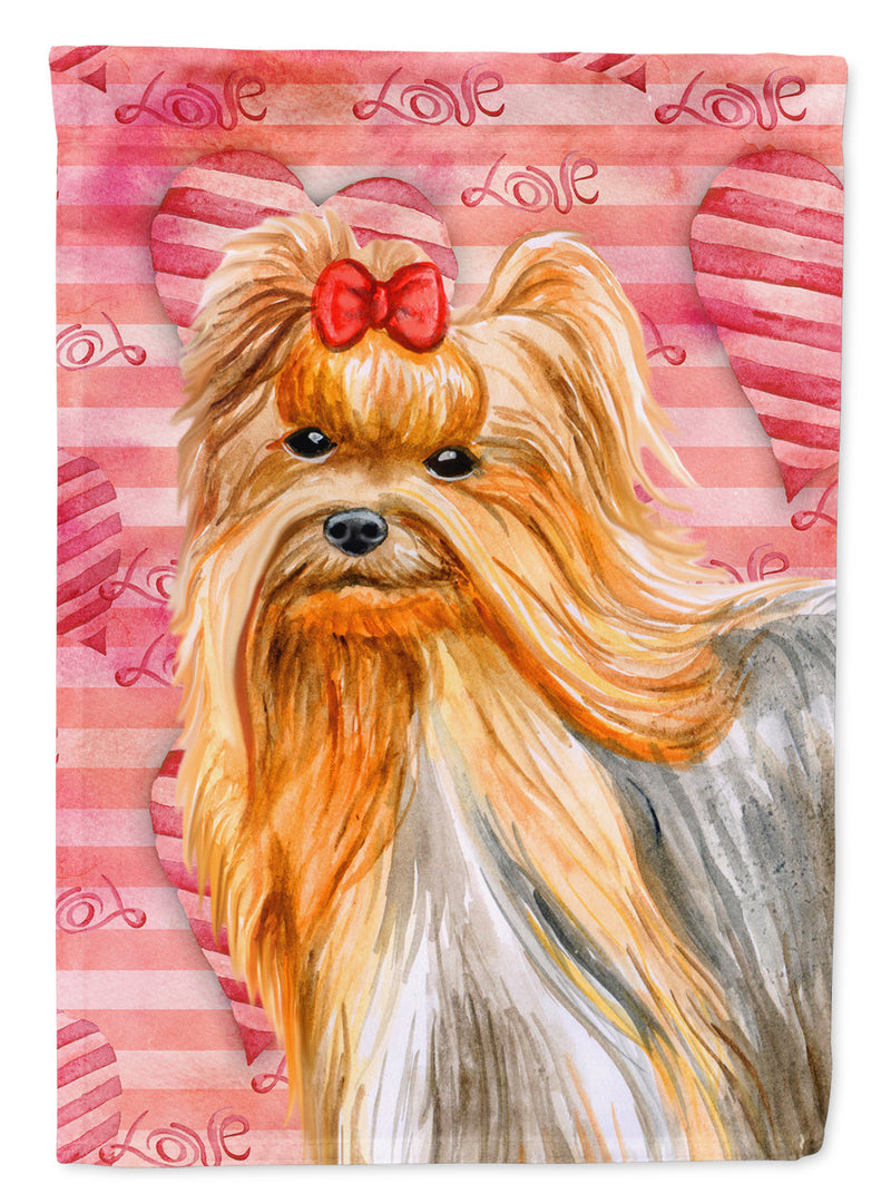 Yorkshire Terrier Love Garden Flag - Outdoor Decorative Yard Flag BB9772GF
