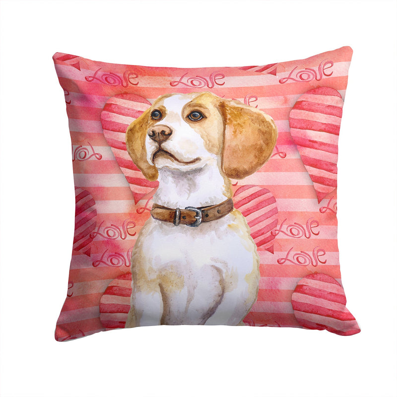 Beagle Love Fabric Decorative Pillow BB9773PW1414