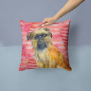Brussels Griffon Love Throw Pillow - 14x14 Decorative Pillow – Art for Your Home & Patio BB9774PW1414