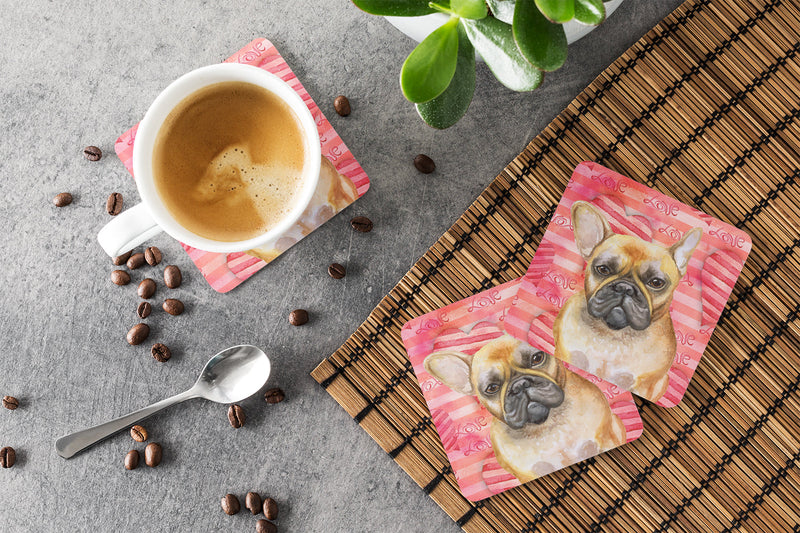 French Bulldog Love Foam Coaster  BB9775FC