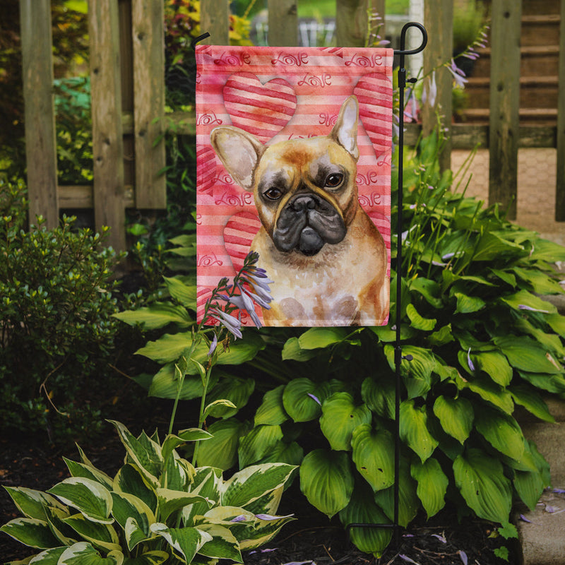 French Bulldog Love Garden Flag - Outdoor Decorative Yard Flag BB9775GF