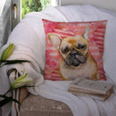 French Bulldog Love Throw Pillow - 14x14 Decorative Pillow – Art for Your Home & Patio BB9775PW1414