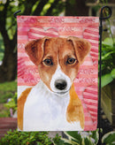 Jack Russell Terrier Love Garden Flag - Outdoor Decorative Yard Flag BB9776GF