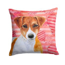 Jack Russell Terrier Love Throw Pillow - 14x14 Decorative Pillow – Art for Your Home & Patio BB9776PW1414