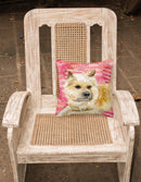 Cairn Terrier Love Fabric Decorative Pillow BB9777PW1818