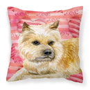 Cairn Terrier Love Fabric Decorative Pillow BB9777PW1818