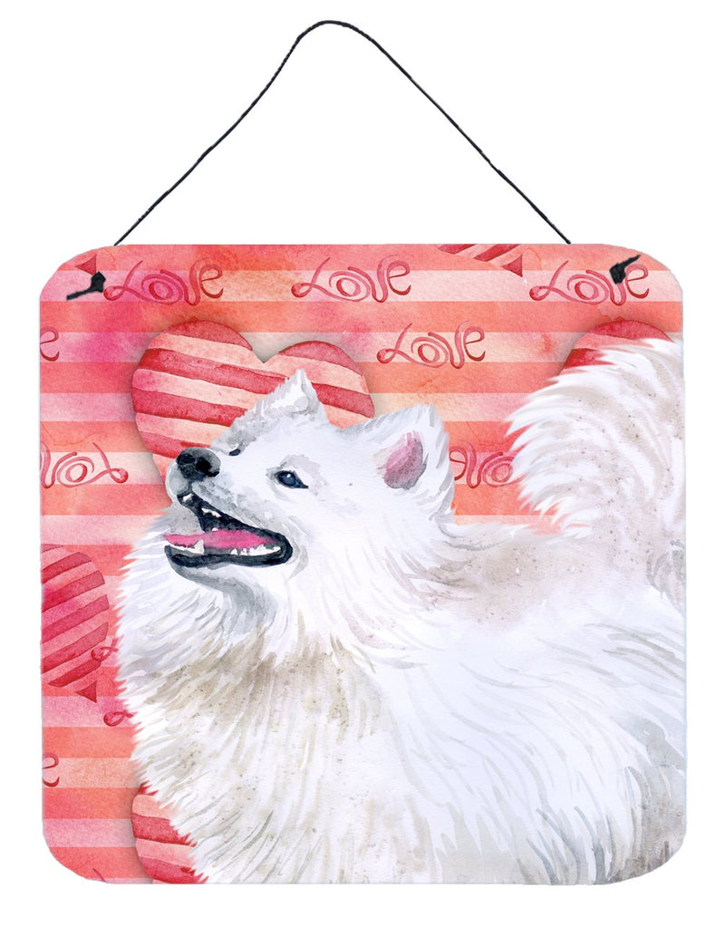 Samoyed Love Wall or Door Hanging Prints BB9778DS66