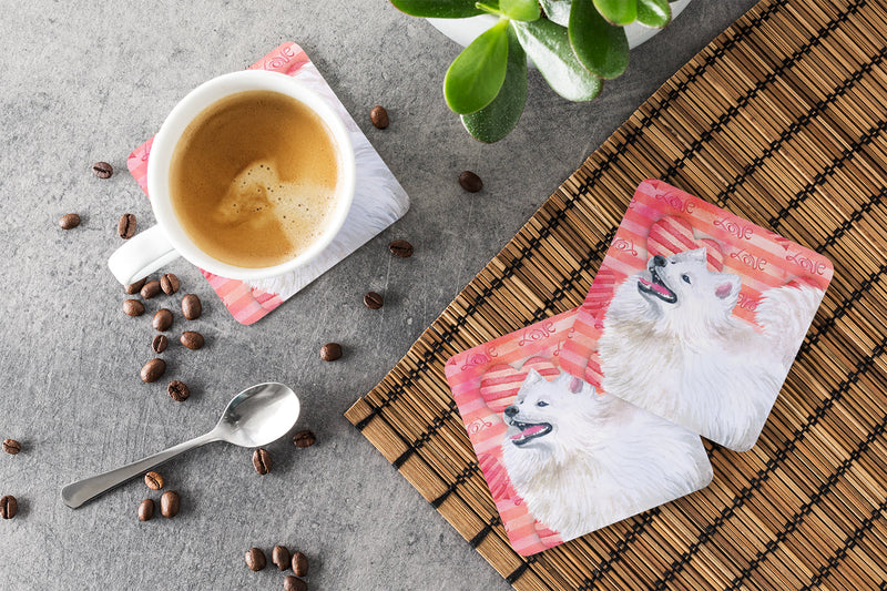 Samoyed Love Foam Coaster  BB9778FC