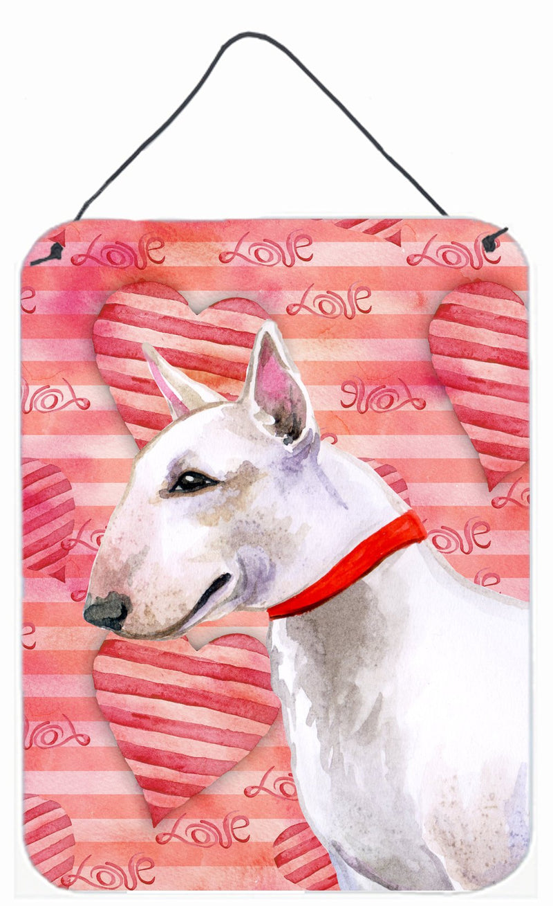 Bull Terrier Love Wall or Door Hanging Prints BB9780DS1216