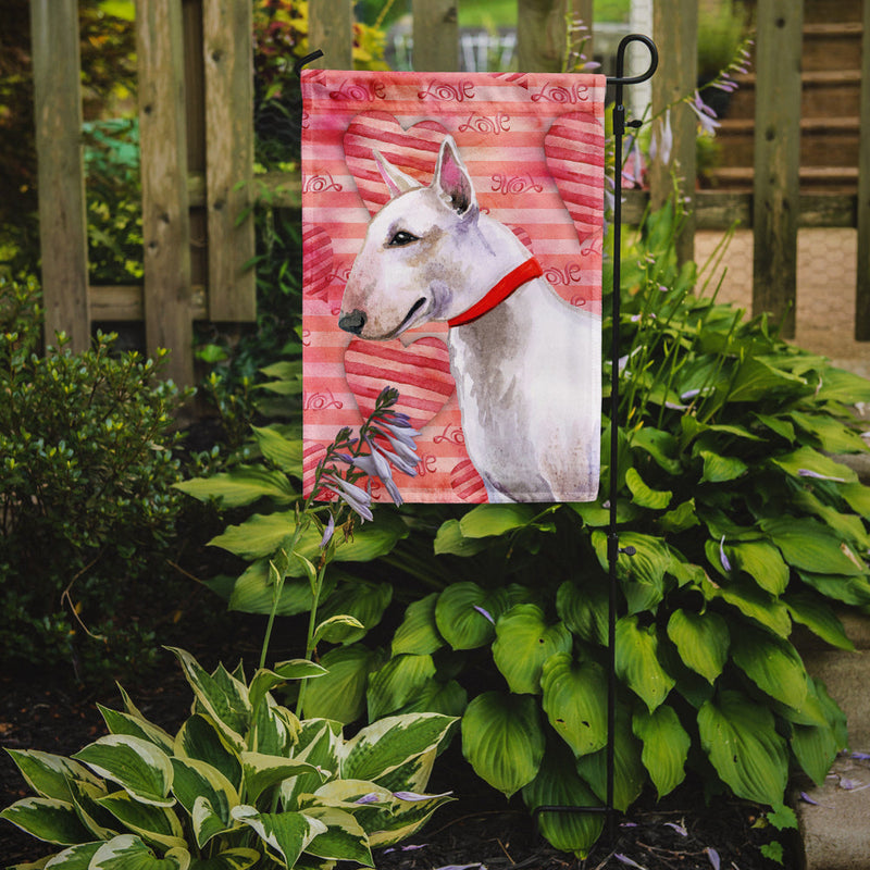 Bull Terrier Love Garden Flag - Outdoor Decorative Yard Flag BB9780GF