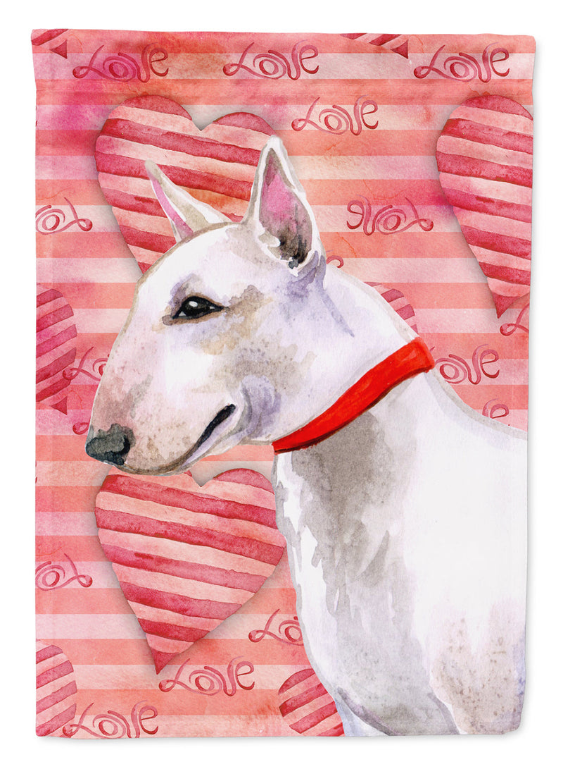 Bull Terrier Love Garden Flag - Outdoor Decorative Yard Flag BB9780GF