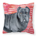Cane Corso Love Fabric Decorative Pillow BB9781PW1818
