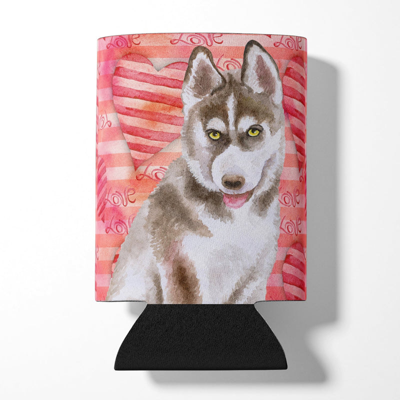 Siberian Husky Grey Love Can or Bottle Hugger BB9783CC