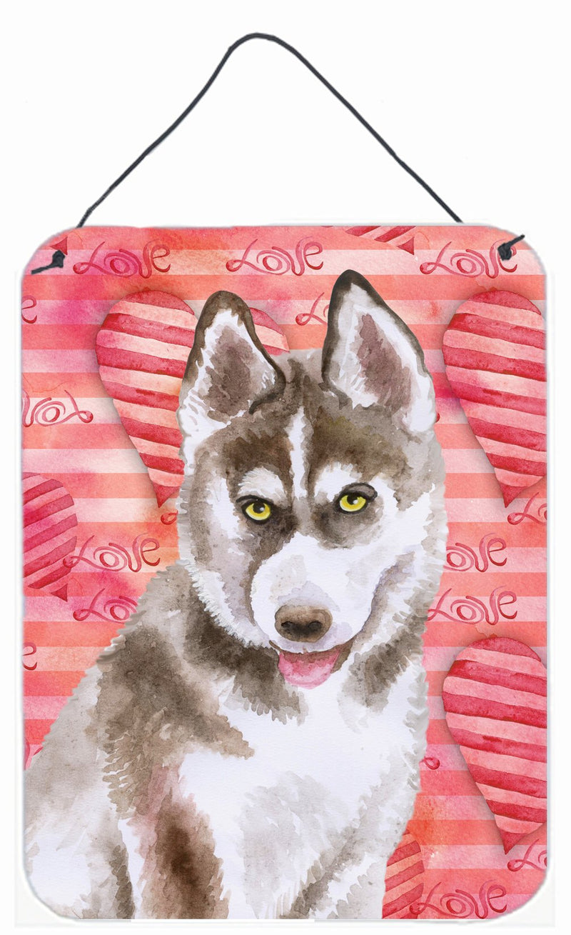 Siberian Husky Grey Love Wall or Door Hanging Prints BB9783DS1216