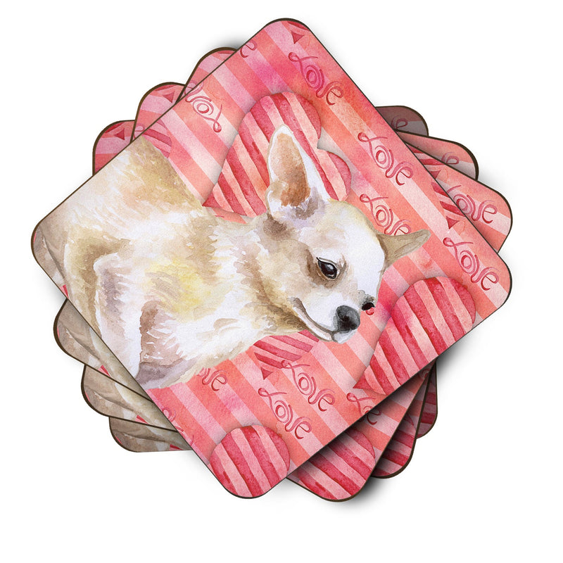 Chihuahua Leg up Love Foam Coaster  BB9784FC
