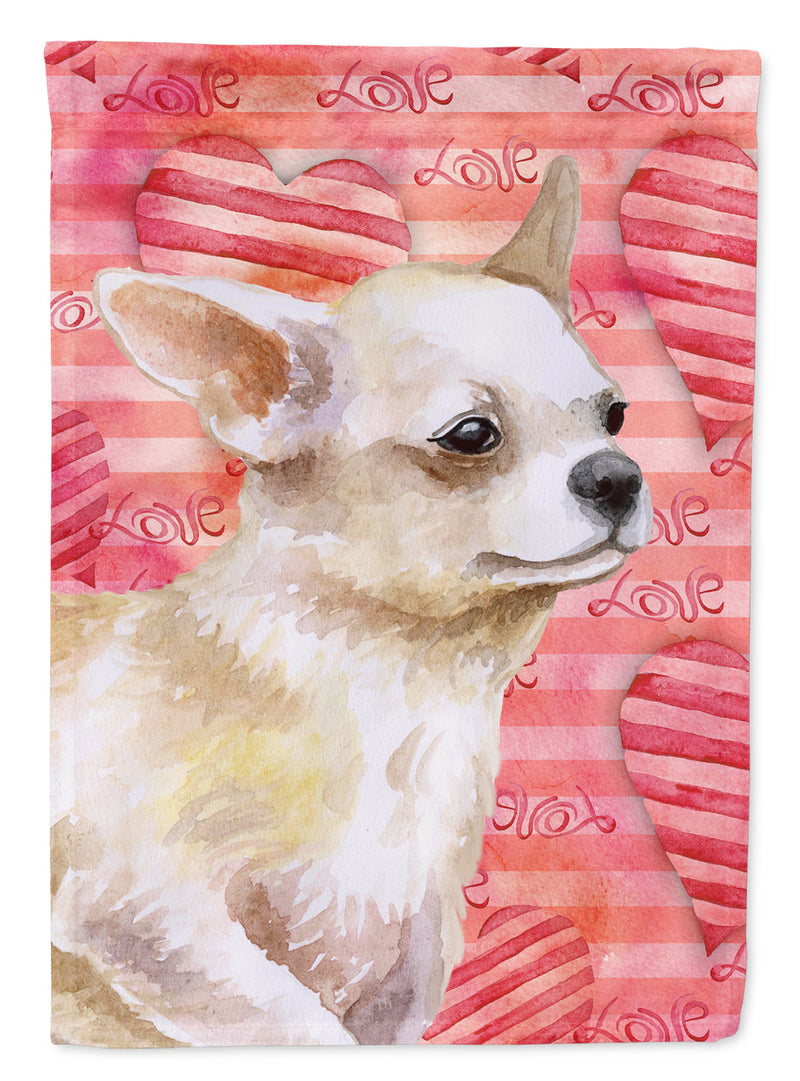 Chihuahua Leg up Love Garden Flag - Outdoor Decorative Yard Flag BB9784GF