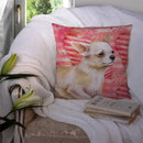 Chihuahua Leg up Love Throw Pillow - 14x14 Decorative Pillow – Art for Your Home & Patio BB9784PW1414