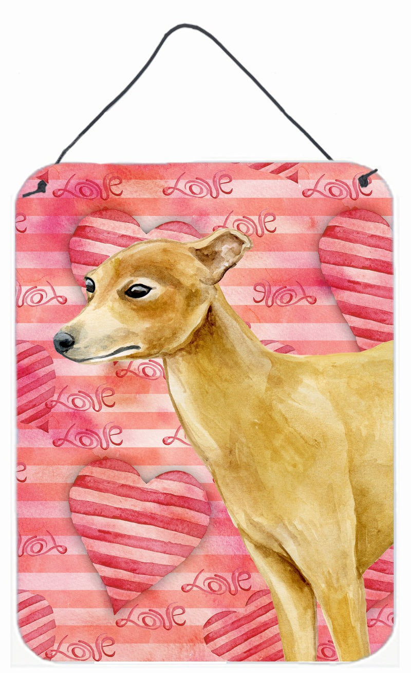 Italian Greyhound Love Wall or Door Hanging Prints BB9785DS1216