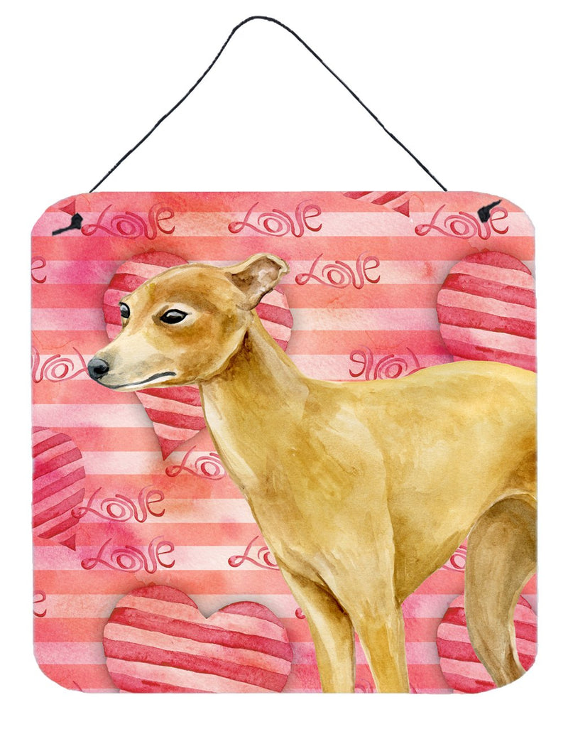 Italian Greyhound Love Wall or Door Hanging Prints BB9785DS66