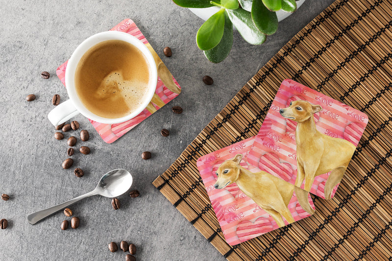 Italian Greyhound Love Foam Coaster  BB9785FC