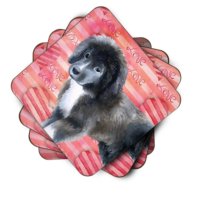 Newfoundland Puppy Love Foam Coaster  BB9786FC