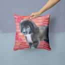 Newfoundland Puppy Love Throw Pillow - 14x14 Decorative Pillow – Art for Your Home & Patio BB9786PW1414