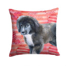 Newfoundland Puppy Love Throw Pillow - 14x14 Decorative Pillow – Art for Your Home & Patio BB9786PW1414