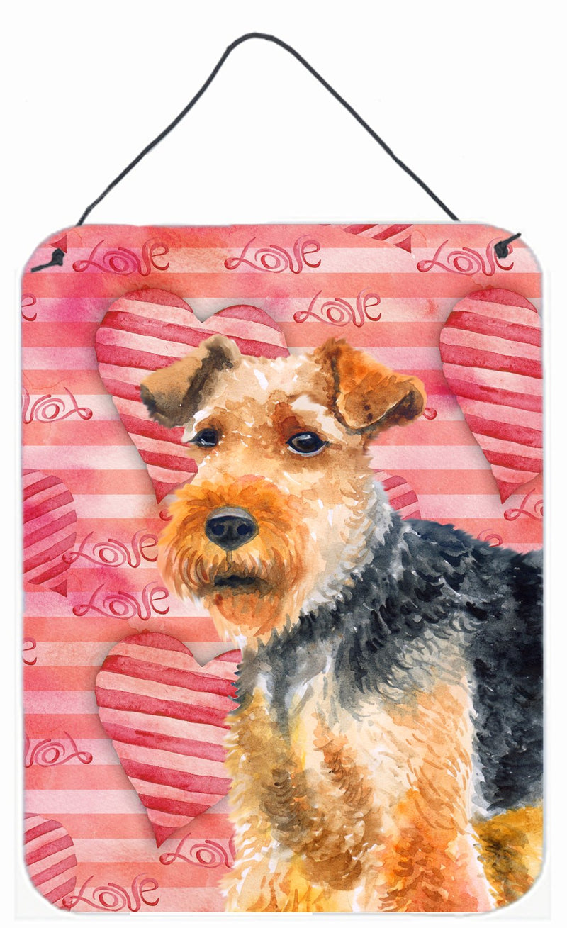 Welsh Terrier Love Wall or Door Hanging Prints BB9787DS1216