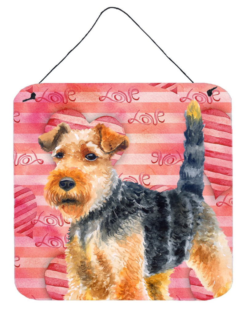 Welsh Terrier Love Wall or Door Hanging Prints BB9787DS66