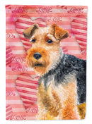 Welsh Terrier Love Garden Flag - Outdoor Decorative Yard Flag BB9787GF