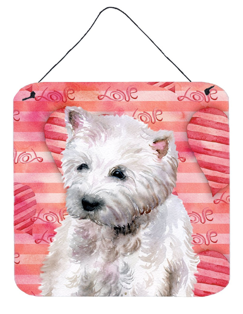 Westie Love Wall or Door Hanging Prints BB9788DS66