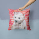 Westie Love Throw Pillow - 14x14 Decorative Pillow – Art for Your Home & Patio BB9788PW1414