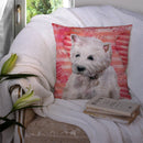 Westie Love Throw Pillow - 14x14 Decorative Pillow – Art for Your Home & Patio BB9788PW1414