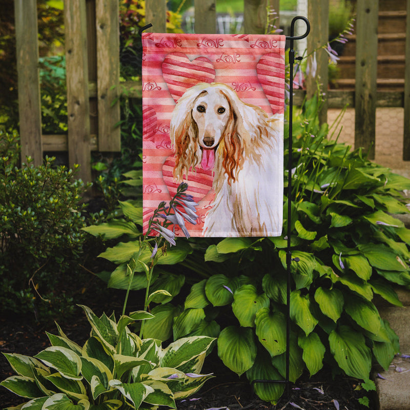 Afghan Hound Love Flag Garden Size BB9789GF