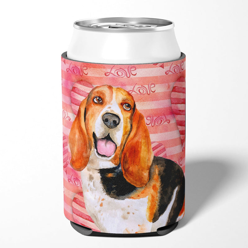 Basset Hound Love Can or Bottle Hugger BB9791CC