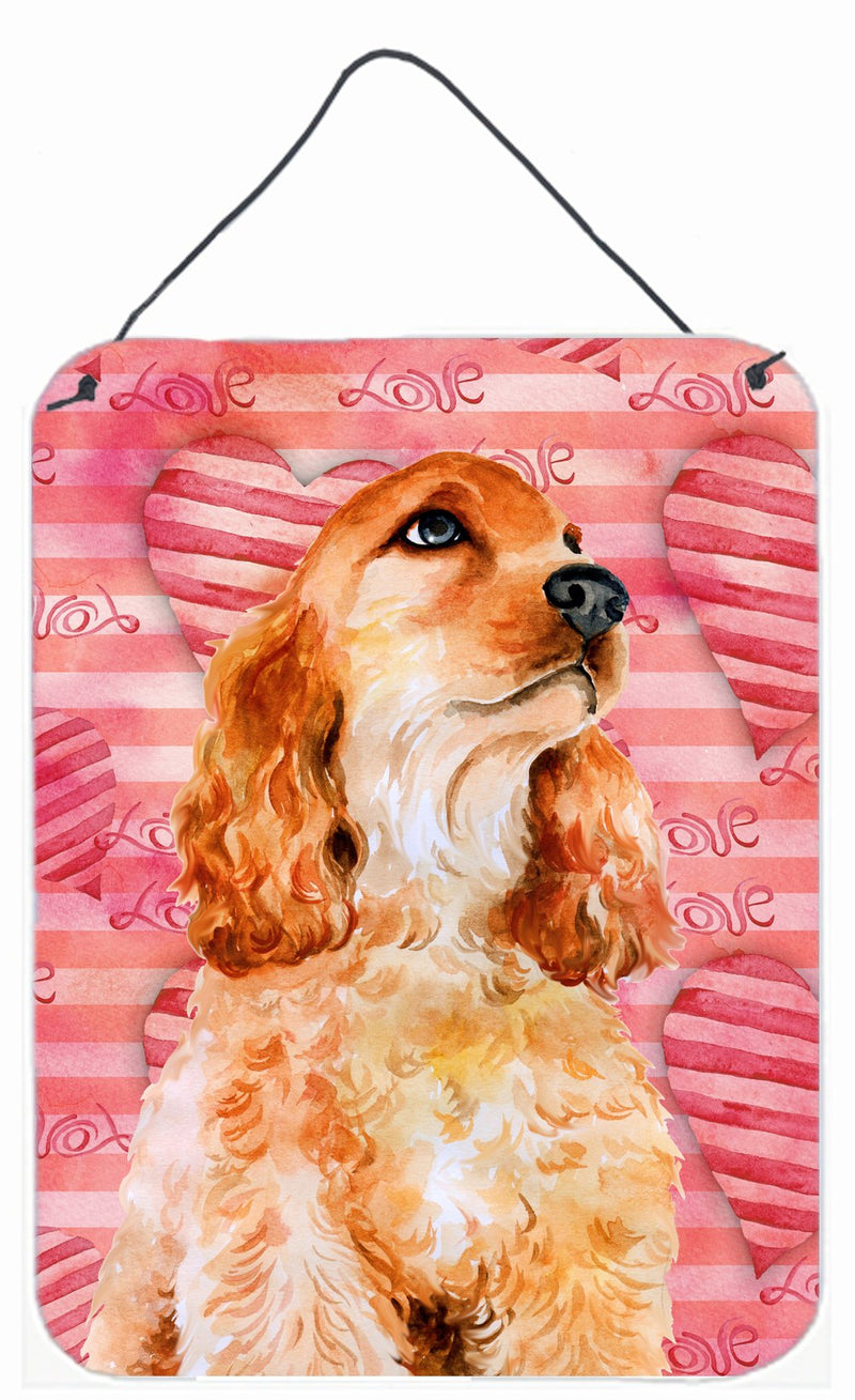 Cocker Spaniel Love Wall or Door Hanging Prints BB9793DS1216