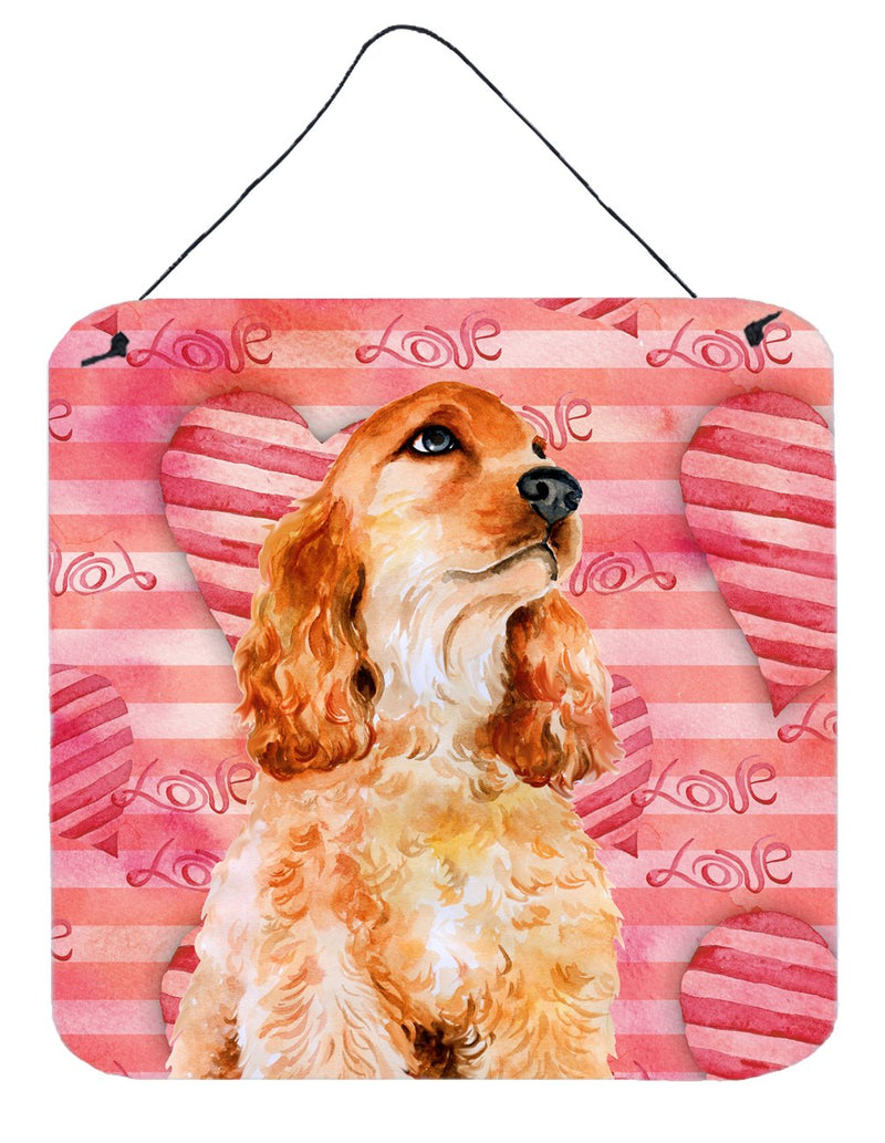 Cocker Spaniel Love Wall or Door Hanging Prints BB9793DS66