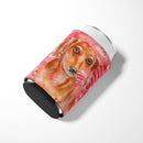 Red Dachshund Love Can or Bottle Hugger BB9794CC