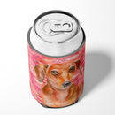 Red Dachshund Love Can or Bottle Hugger BB9794CC