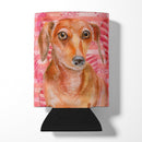 Red Dachshund Love Can or Bottle Hugger BB9794CC