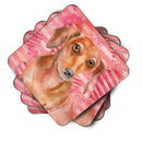 Red Dachshund Love Foam Coaster  BB9794FC