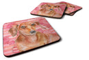 Red Dachshund Love Foam Coaster  BB9794FC